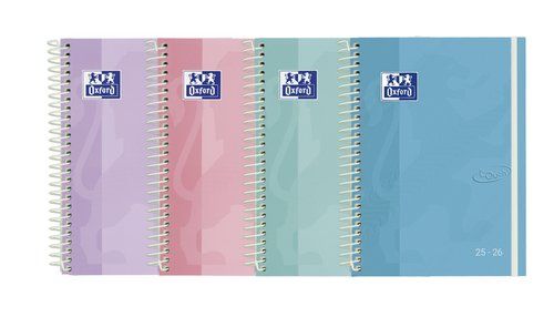 AGENDA ESCOLAR (2025-26) OXFORD TOUCH PASTEL ESPIR
