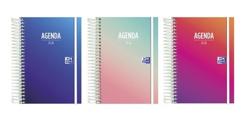 AGENDA ESCOLAR (2025-26) OXFORD GRADIENT ESPIRAL t
