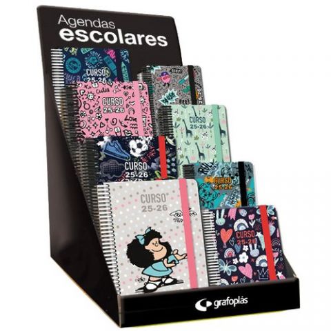 AGENDA ESCOLAR (2025-26) GRAFOPLAS ESPIRAL tapa EX