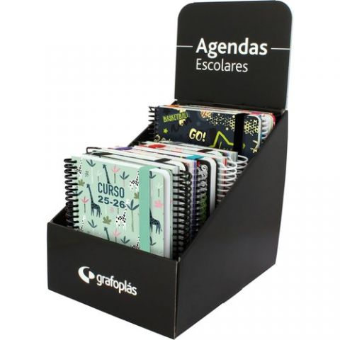 AGENDA ESCOLAR (2025-26) GRAFOPLAS ESPIRAL tapa EX