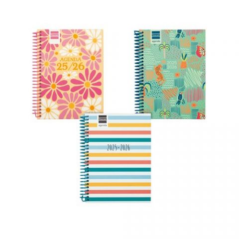 AGENDA ESCOLAR (2025-26) FINOCAM DIVA ESPIRAL tapa