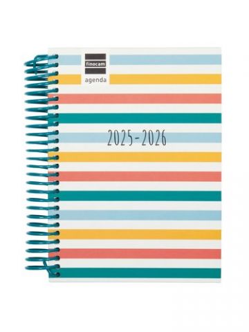 AGENDA ESCOLAR (2025-26) FINOCAM DIVA ESPIRAL tapa