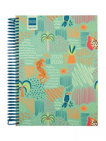 AGENDA ESCOLAR (2025-26) FINOCAM DIVA ESPIRAL tapa