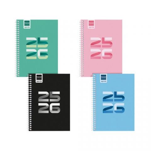 AGENDA ESCOLAR (2025-26) FINOCAM COOL ESPIRAL tapa