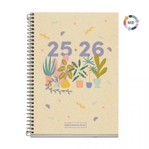 AGENDA ESCOLAR (2025-26) MIQUELRIUS RECYCLED ESPIR