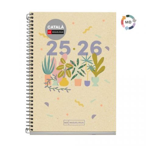 AGENDA ESCOLAR (2025-26) MIQUELRIUS CATALAN RECYCL