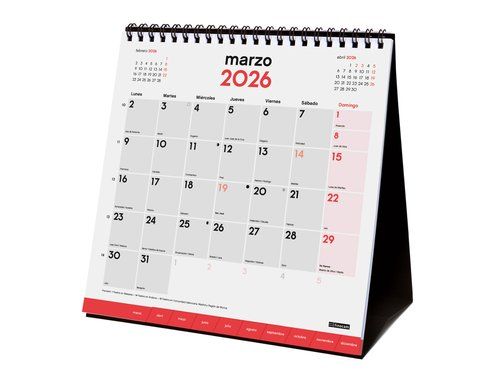 CALENDARIO (2026) FINOCAM SOBREMESA PESTAÑAS MENSU