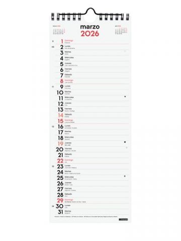 CALENDARIO (2026) FINOCAM PARED MENSUAL PARA ESCRI