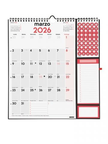 CALENDARIO (2026) FINOCAM PARED MENSUAL PARA ESCRI