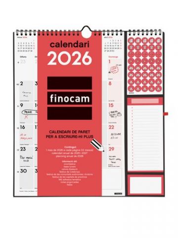 CALENDARI (2026) CATALAN FINOCAM PARET MENSUAL PER