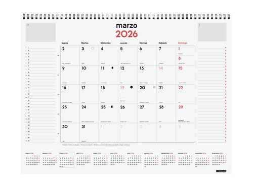 CALENDARIO (2026) FINOCAM VADE ESPIRAL M/V 420x310