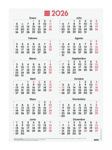 CALENDARIO (2026) FINOCAM POSTER ANUAL MIXTO 485x6
