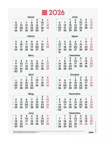 CALENDARI (2026) CATALAN FINOCAM POSTER ANUAL MIXT