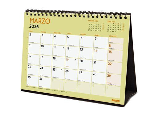 CALENDARIO (2026) FINOCAM SOBREMESA TRIANGULAR GRA