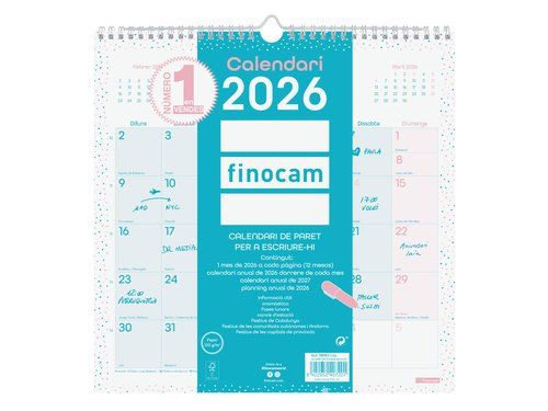 CALENDARI (2026) CATALAN FINOCAM PARET CHIC MENSUA