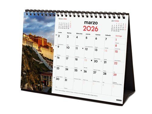 CALENDARIO (2026) FINOCAM SOBREMESA IMAGENES MENSU