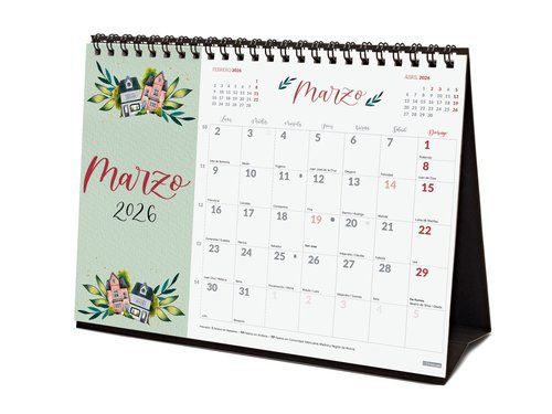 CALENDARIO (2026) FINOCAM SOBREMESA IMAGENES MENSU