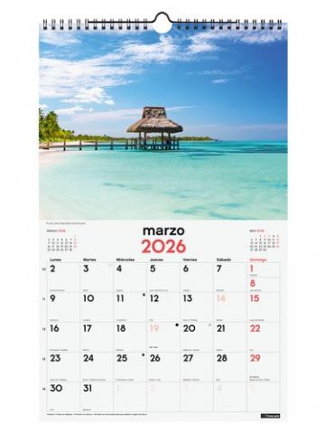 CALENDARIO (2026) FINOCAM PARED ESPIRAL IMAGENES M