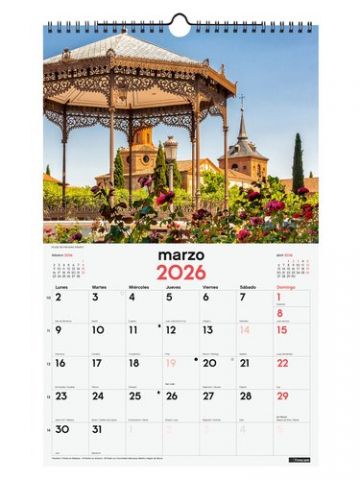 CALENDARIO (2026) FINOCAM PARED ESPIRAL IMAGENES M
