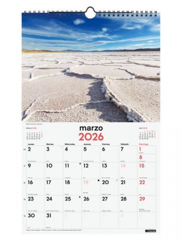 CALENDARIO (2026) FINOCAM PARED ESPIRAL IMAGENES M