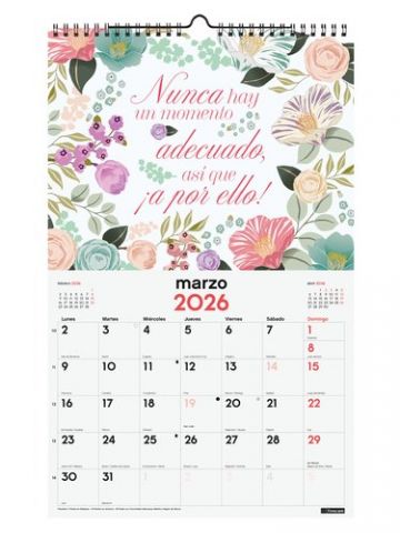 CALENDARIO (2026) FINOCAM PARED ESPIRAL IMAGENES M