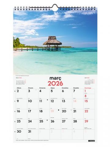 CALENDARI (2026) CATALAN FINOCAM PARET ESPIRAL IMA