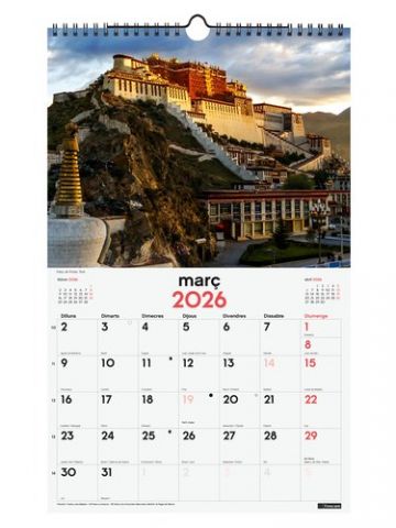 CALENDARI (2026) CATALAN FINOCAM PARET ESPIRAL IMA