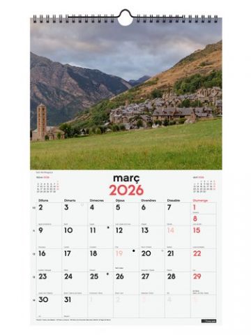 CALENDARI (2026) CATALAN FINOCAM PARET ESPIRAL IMA