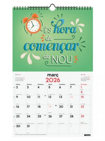 CALENDARI (2026) CATALAN FINOCAM PARET ESPIRAL IMA