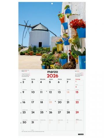 CALENDARIO (2026) FINOCAM PARED IMAGENES MENSUAL P