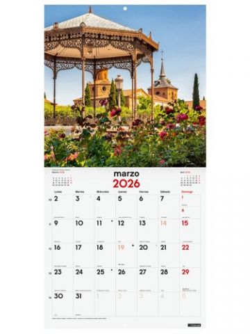 CALENDARIO (2026) FINOCAM PARED IMAGENES MENSUAL P