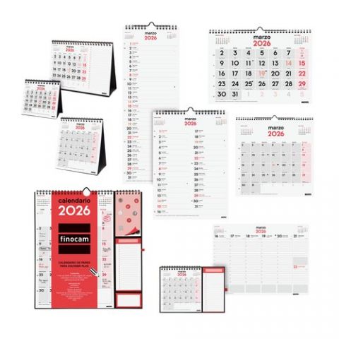 CALENDARIO (2026) FINOCAM MENSUAL NEUTROS SURTIDO