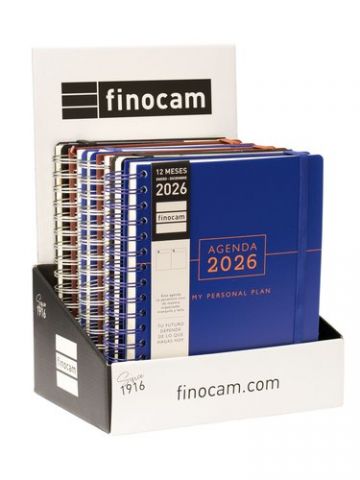 AGENDA ANUAL (2026) FINOCAM TEMPUS WIRE-O tapa PP