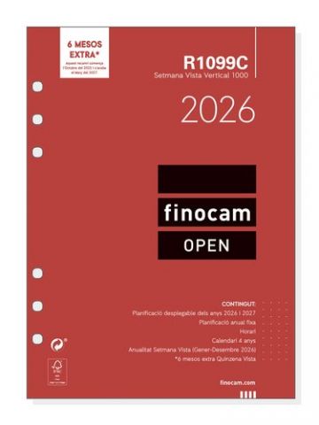 RECAMBIO AGENDA ANUAL (2026) CATALAN FINOCAM R1099