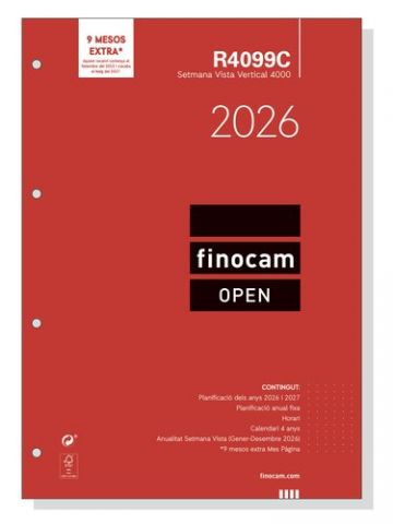 RECAMBIO AGENDA ANUAL (2026) CATALAN FINOCAM R4099