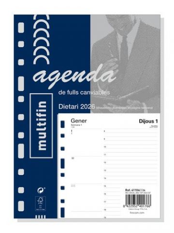 RECAMBIO AGENDA ANUAL (2026) CATALAN MULTIFIN 3002