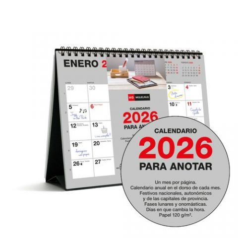 CALENDARIO (2026) MIQUELRIUS SOBREMESA BASIC MENSU