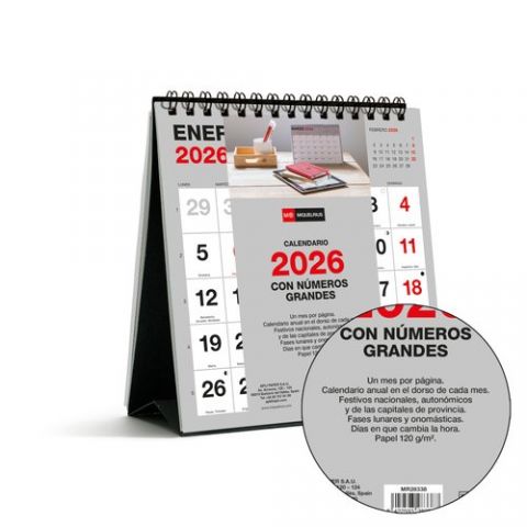 CALENDARIO (2026) MIQUELRIUS SOBREMESA BASIC MENSU