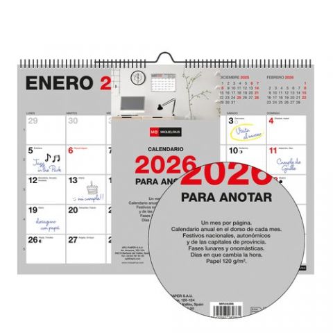 CALENDARIO (2026) MIQUELRIUS PARED BASIC MENSUAL P