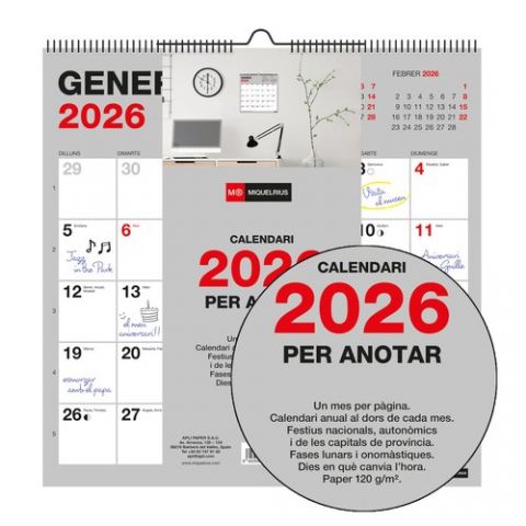 CALENDARIO (2026) CATALAN MIQUELRIUS PARET BASIC M
