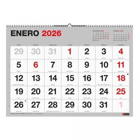 CALENDARIO (2026) MIQUELRIUS PARED BASIC MENSUAL N