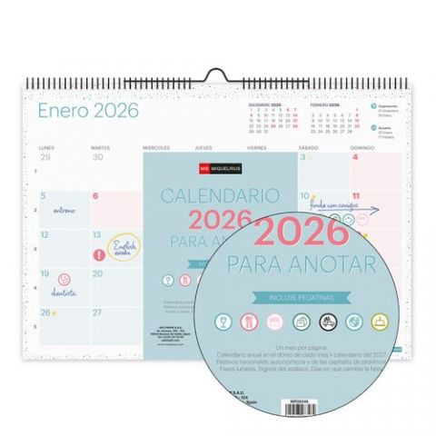 CALENDARIO (2026) MIQUELRIUS PARED TRENDS LOVELY M