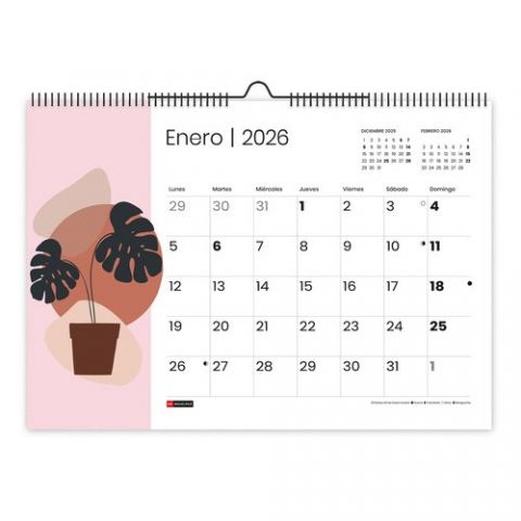 CALENDARIO (2026) MIQUELRIUS PARED TRENDS ABSTRACT