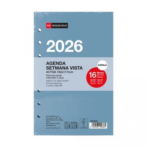 RECAMBIO CATALAN AGENDA ANUAL (2026) MIQUELRIUS IN