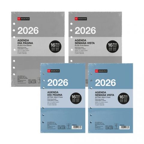 RECAMBIO AGENDA ANUAL (2026) MIQUELRIUS INTEGRAL P