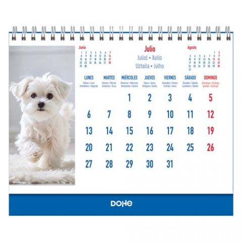 CALENDARIO (2026) DOHE SOBREMESA IMAGENES MENSUAL