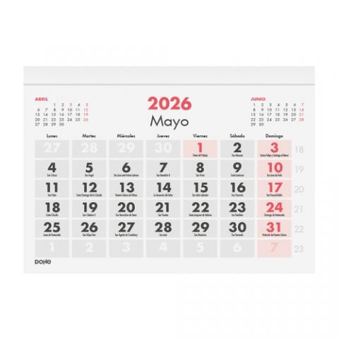 CALENDARIO (2026) DOHE FALDILLA DOHE MENSUAL NUMER