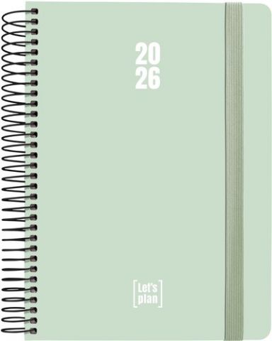 AGENDA ANUAL (2026) GRAFOPLAS COLORS ESPIRAL tapa