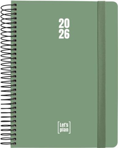 AGENDA ANUAL (2026) GRAFOPLAS COLORS ESPIRAL tapa