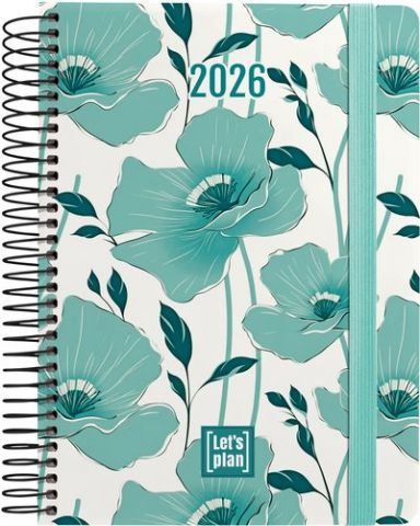 AGENDA ANUAL (2026) GRAFOPLAS DESIGN ESPIRAL tapa